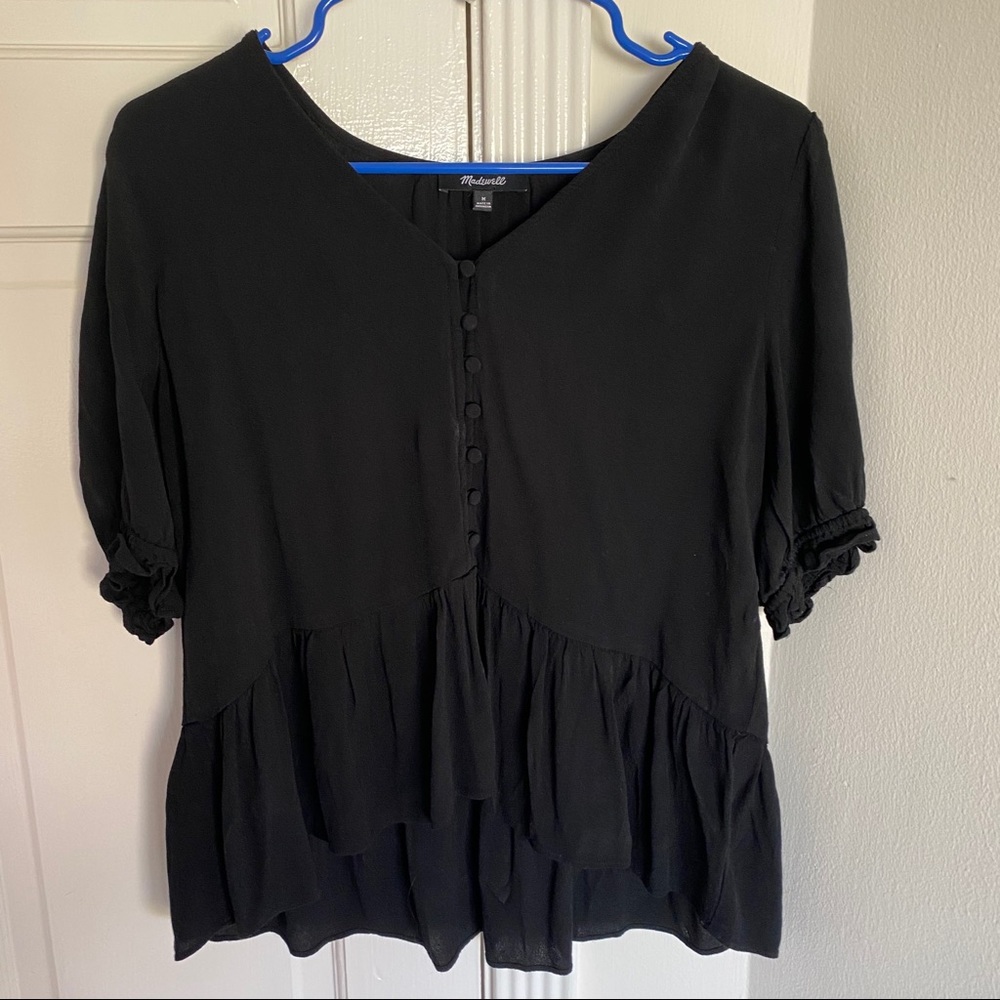 madewell peplum blouse